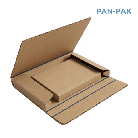 FEFCO 0421 wrap-around mailer — karton koji se umotava oko proizvoda i samozatvara